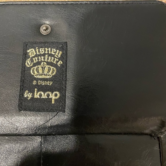 Disney Couture by Loop Mickey & Minnie Mouse Wallet Black & Blue Stripes - Picture 4 of 9